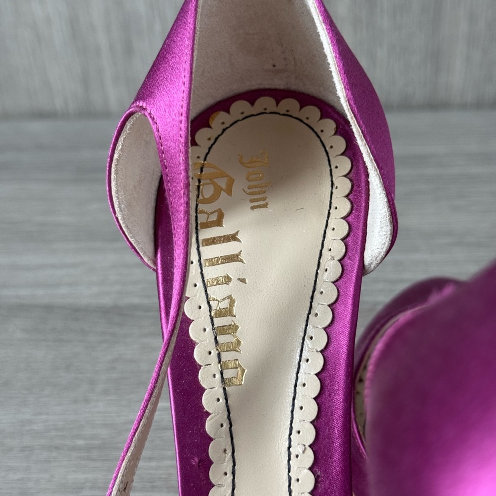 *Luxury Designer* Purple Satin Women's Heels - Picture 4 of 5